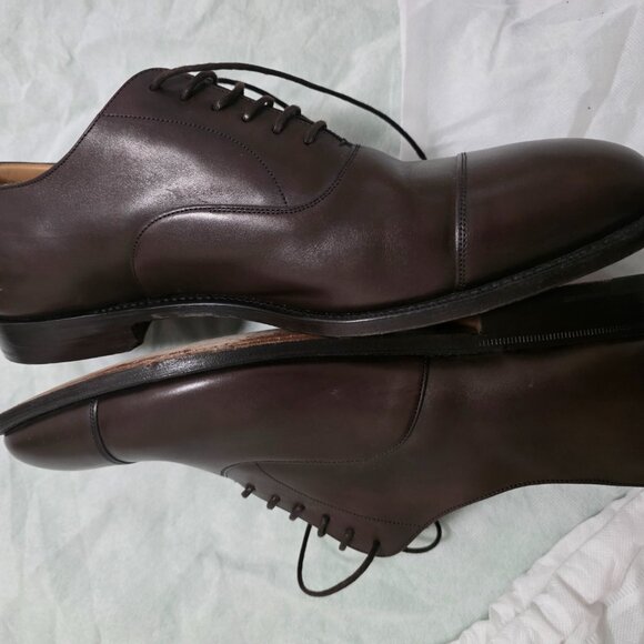 made in England Church's Men's Chololate  Brown Color oxford Shoes (size UK11) - Picture 8 of 8